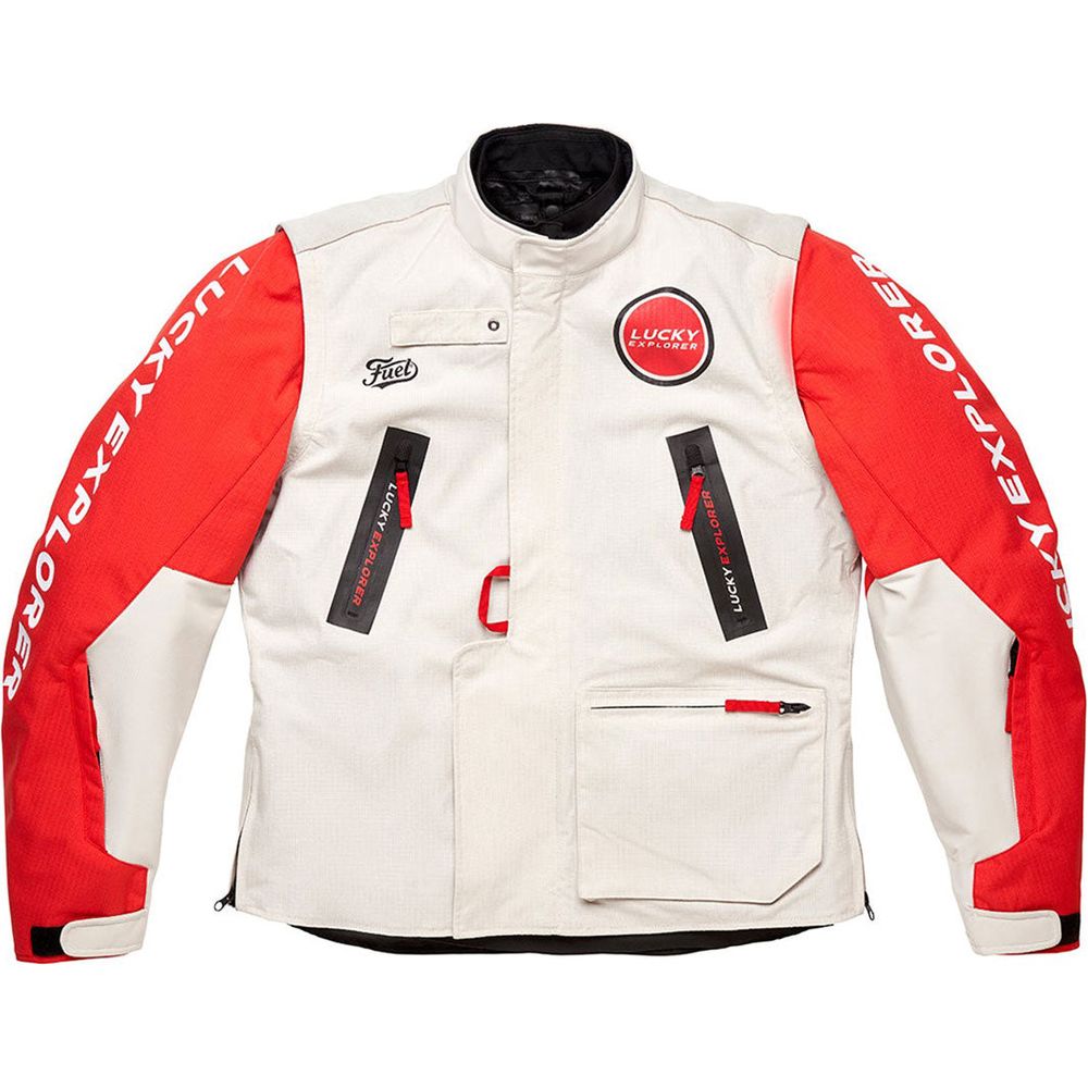 Fuel Endurage Textile Jacket Lucky Explorer White / Red