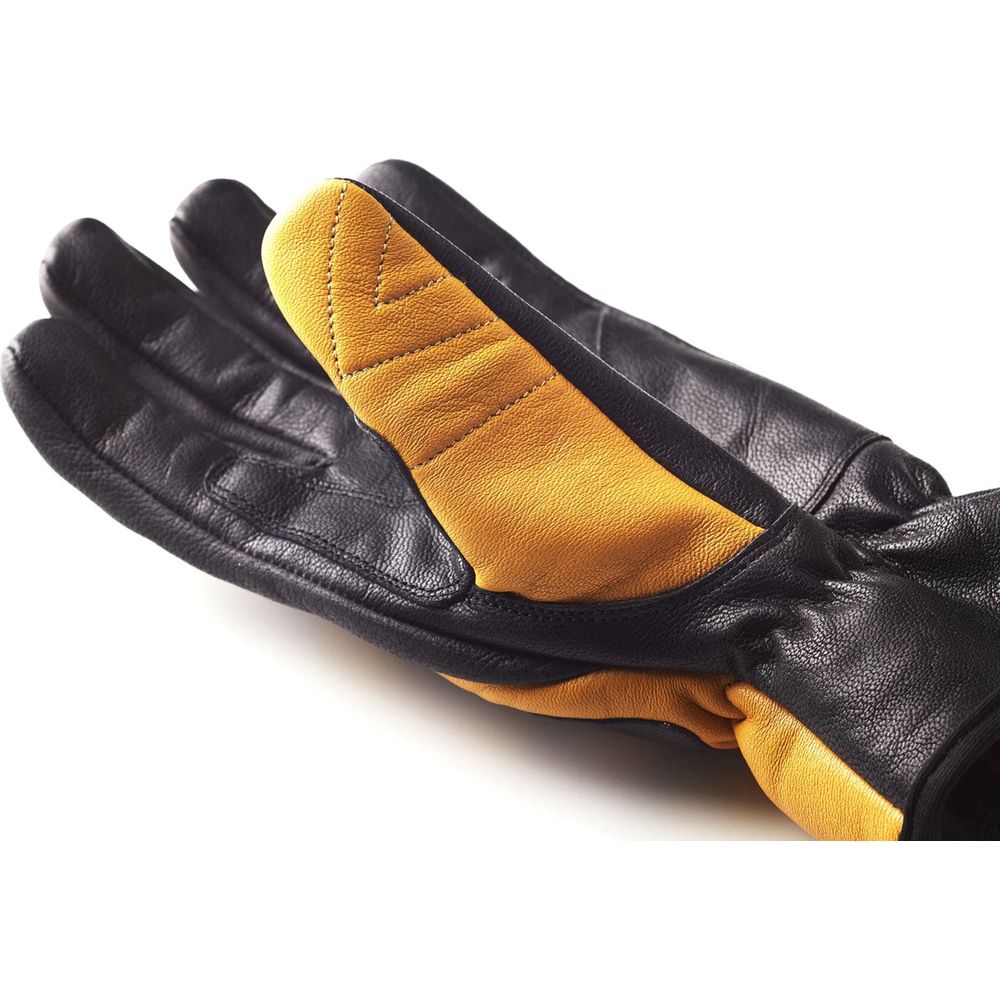 Fuel Moto X Leather Gloves Yellow / Black