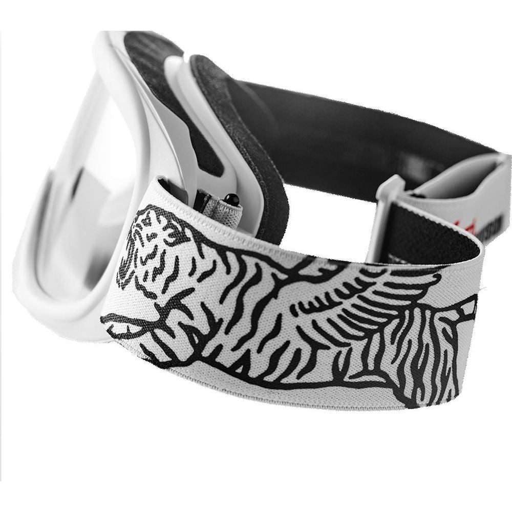 Fuel Racing Division Goggle White with Clear Lens