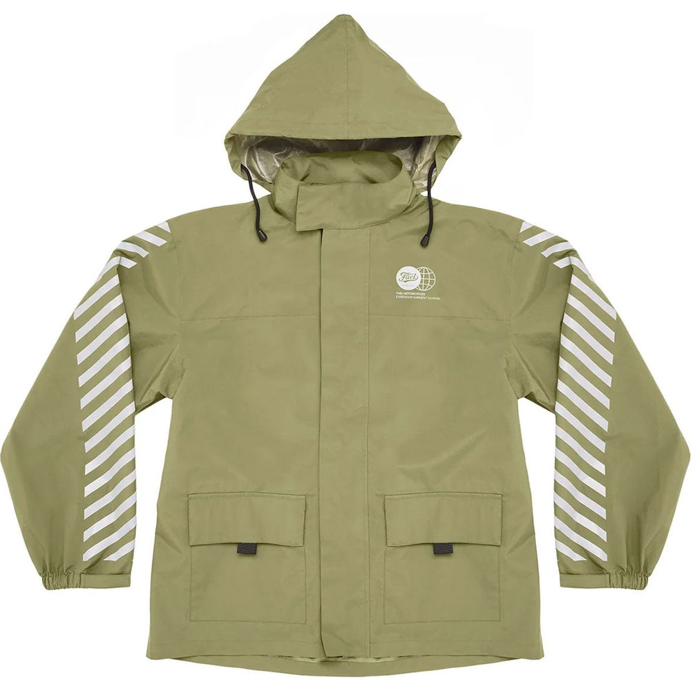 Fuel Rainer Two Piece Over Rain Suit Army Green