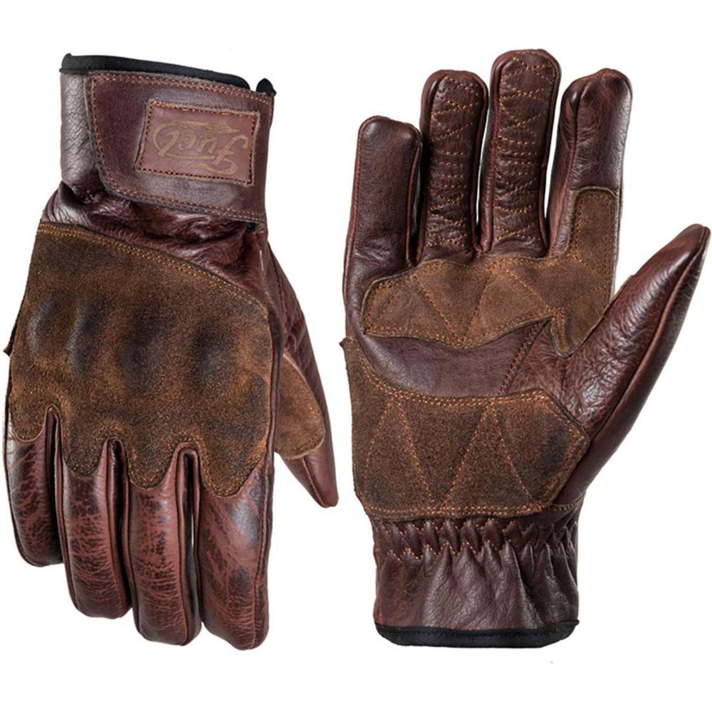 Fuel Rodeo Leather Gloves Brown