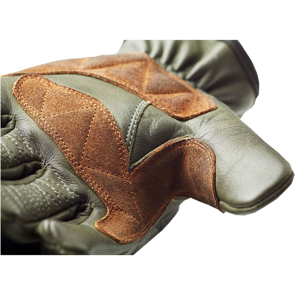 Fuel Rodeo Leather Gloves Olive