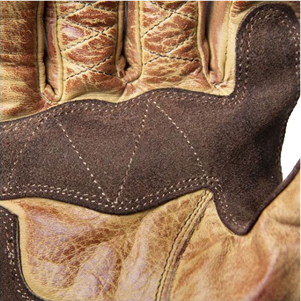 Fuel Rodeo Leather Gloves Yellow
