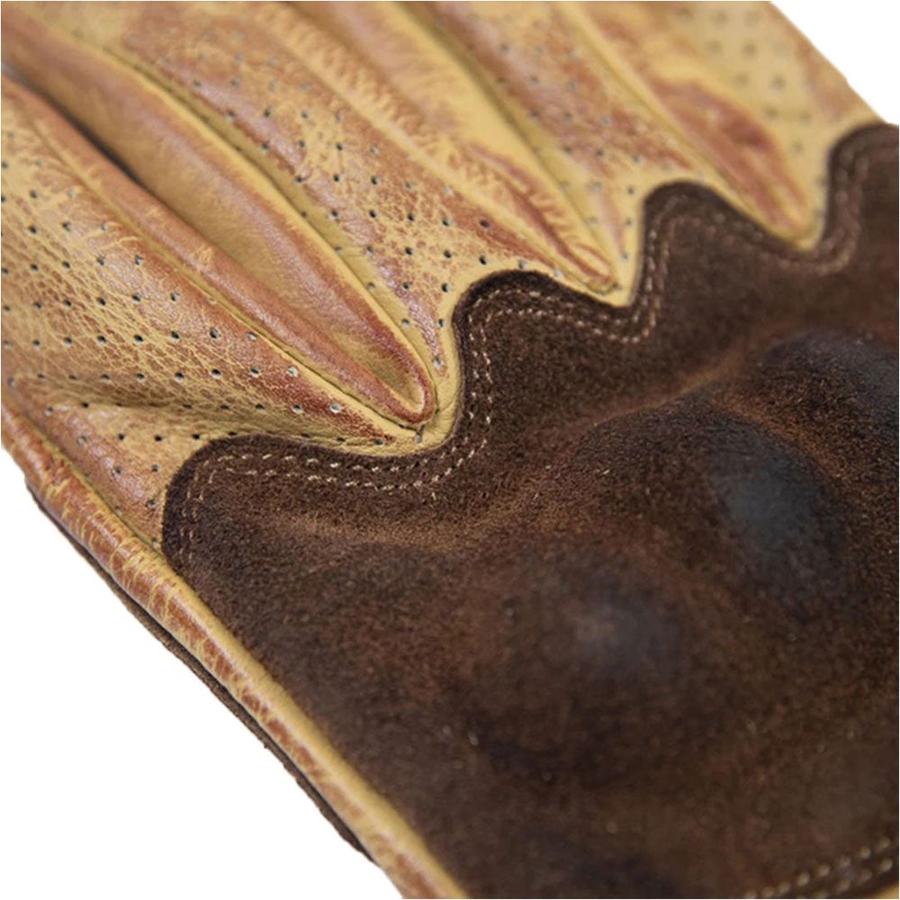 Fuel Rodeo Leather Gloves Yellow