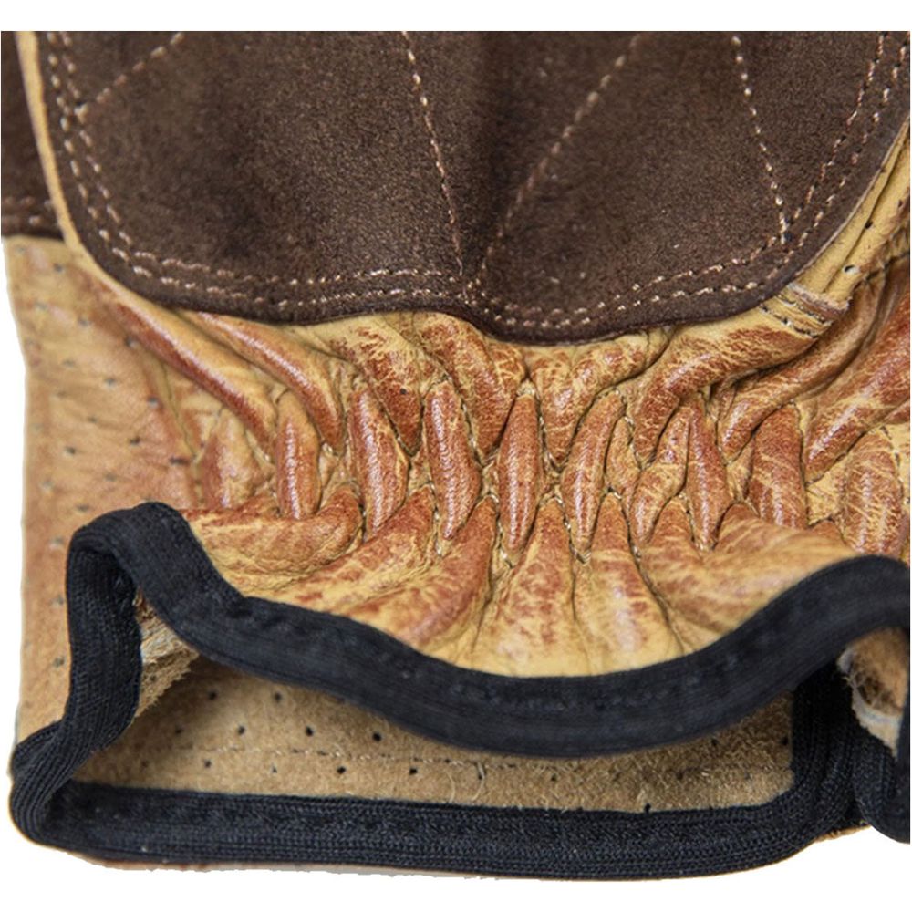 Fuel Rodeo Leather Gloves Yellow