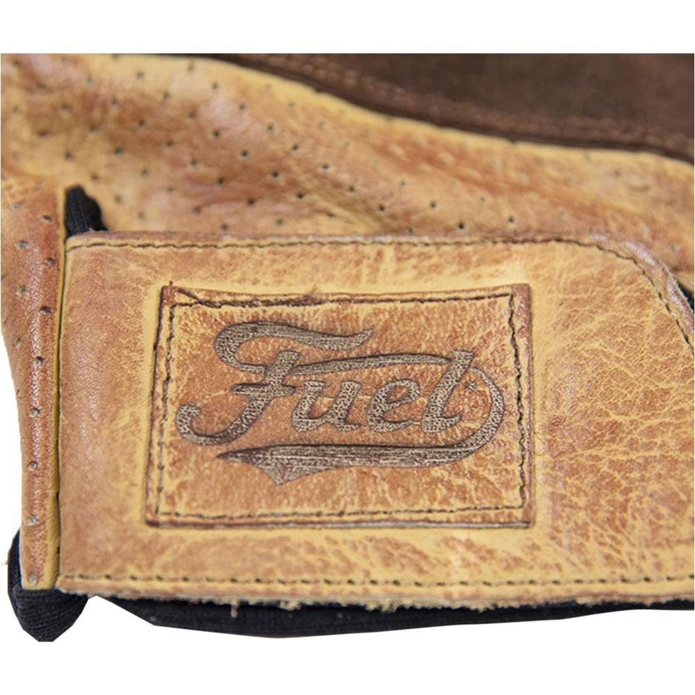 Fuel Rodeo Leather Gloves Yellow