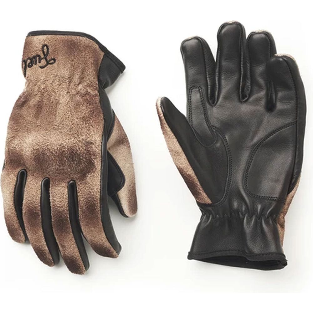 Fuel Track Leather Gloves Brown / Black