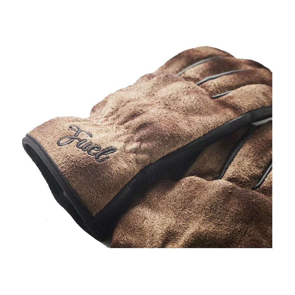 Fuel Track Leather Gloves Brown / Black