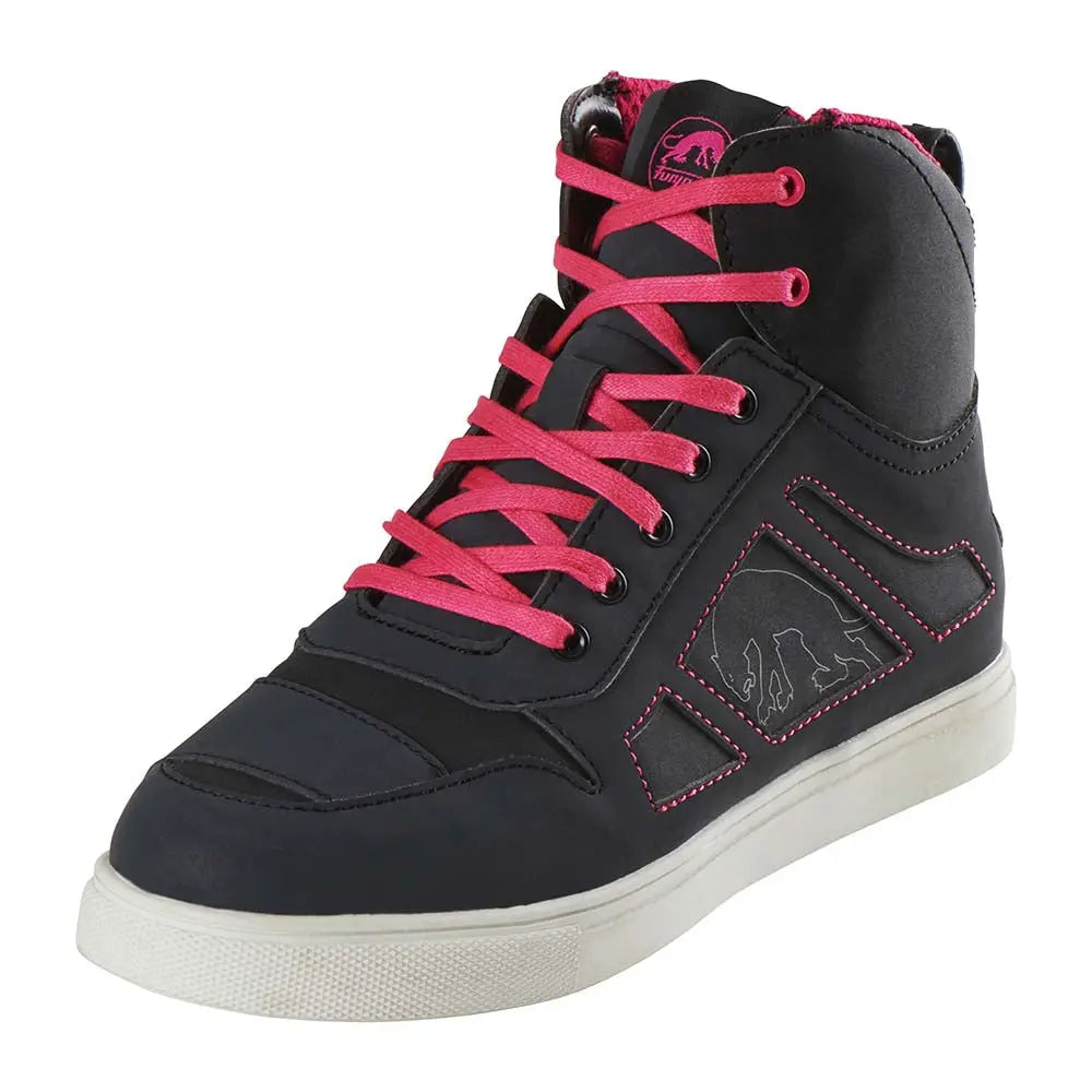 Furygan Angie D3O Ladies Short Boots Black / Pink FREE UK Delivery, FREE 365 Day Returns | Moto Central
