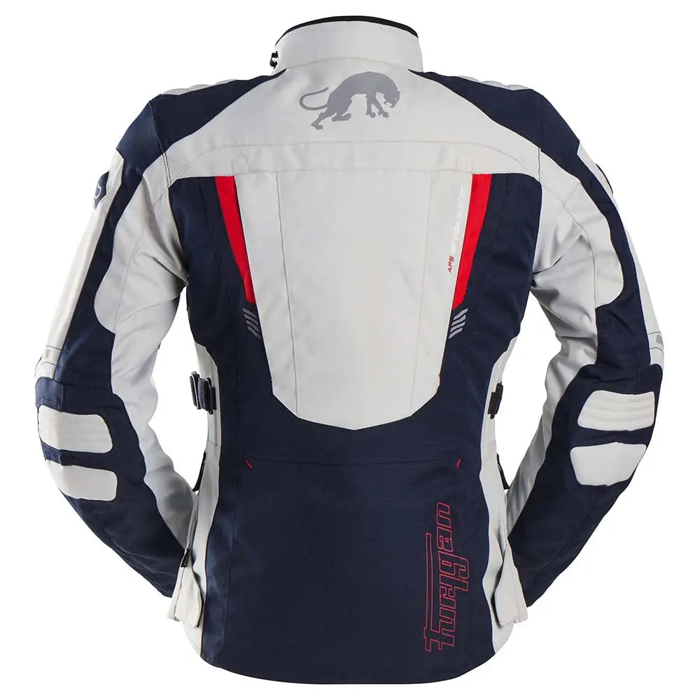 Furygan Apalaches Evo Ladies Textile Jacket Blue / Pearl / Red FREE UK Delivery, FREE 365 Day Returns | Moto Central