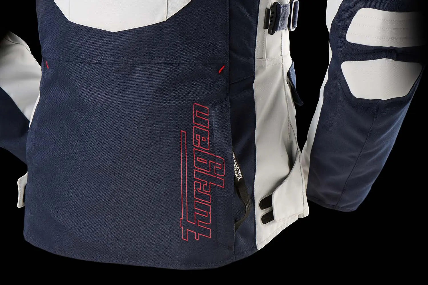 Furygan Apalaches Evo Ladies Textile Jacket Blue / Pearl / Red FREE UK Delivery, FREE 365 Day Returns | Moto Central