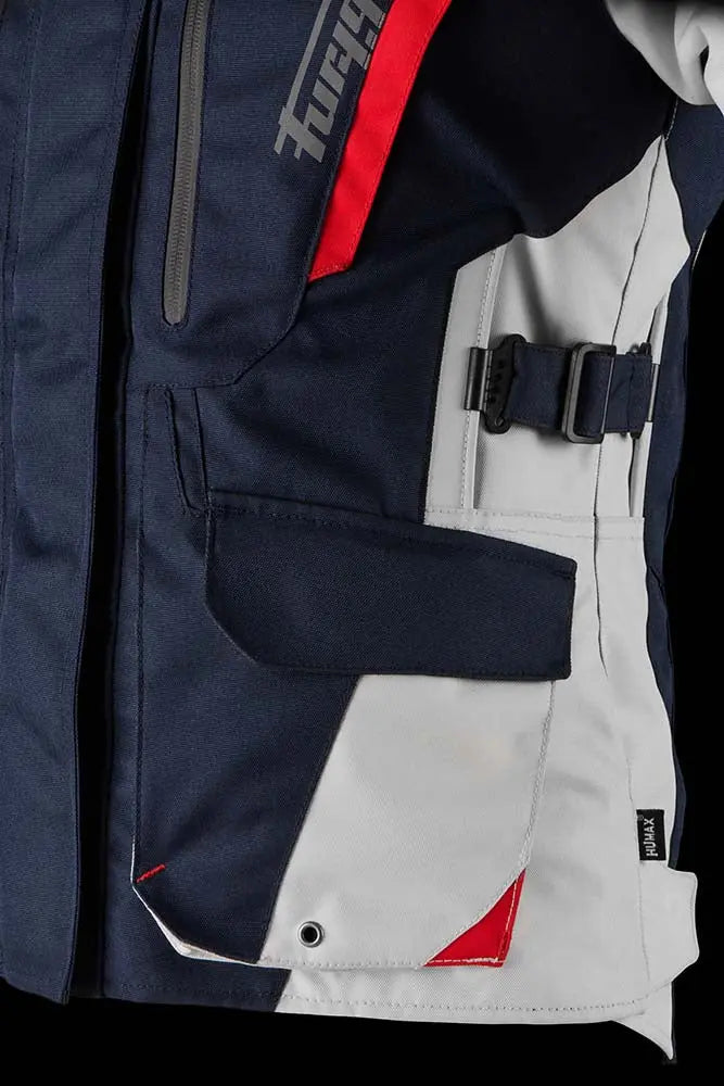 Furygan Apalaches Evo Ladies Textile Jacket Blue / Pearl / Red FREE UK Delivery, FREE 365 Day Returns | Moto Central