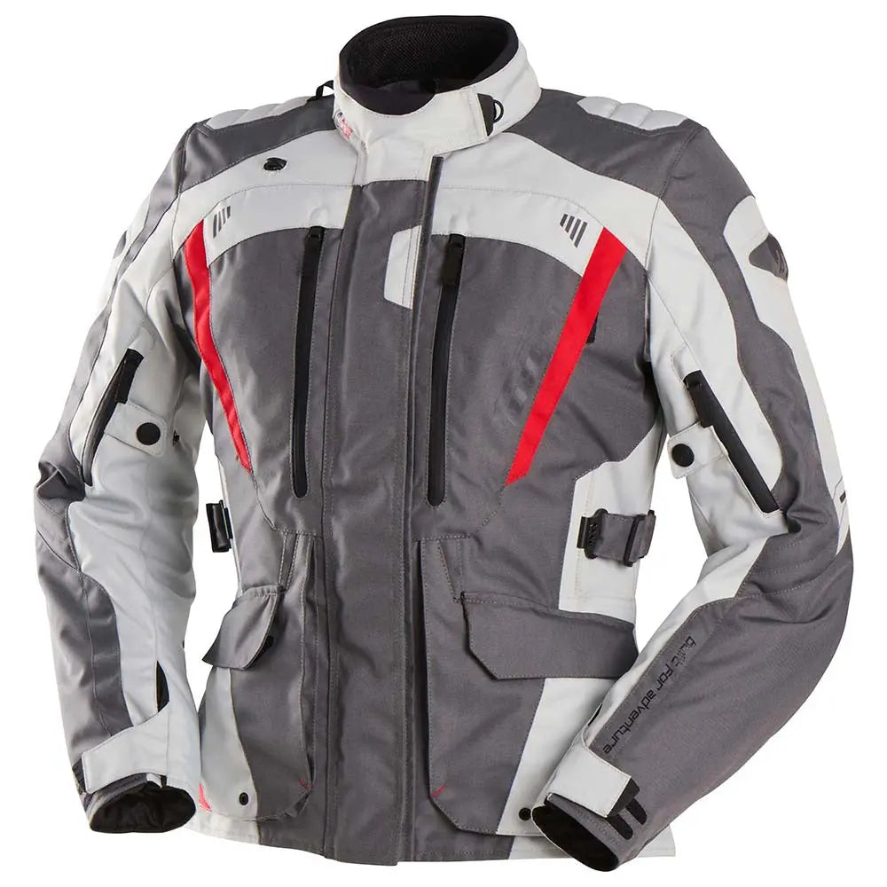 Furygan Apalaches Evo Ladies Textile Jacket Grey / Pearl / Red FREE UK Delivery, FREE 365 Day Returns | Moto Central