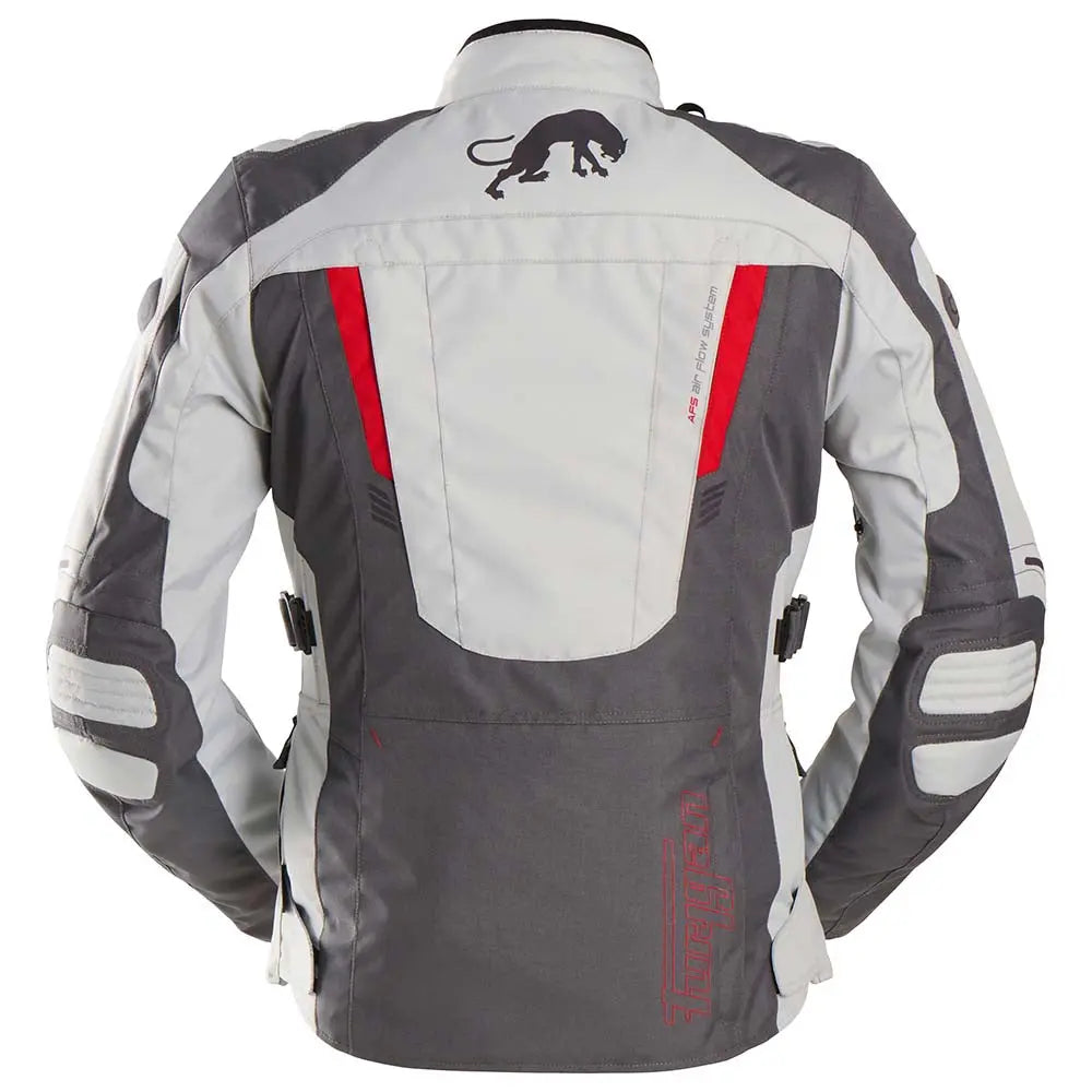 Furygan Apalaches Evo Ladies Textile Jacket Grey / Pearl / Red FREE UK Delivery, FREE 365 Day Returns | Moto Central