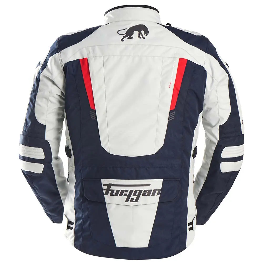 Furygan Apalaches Evo Textile Jacket Blue / Pearl / Red FREE UK Delivery, FREE 365 Day Returns | Moto Central
