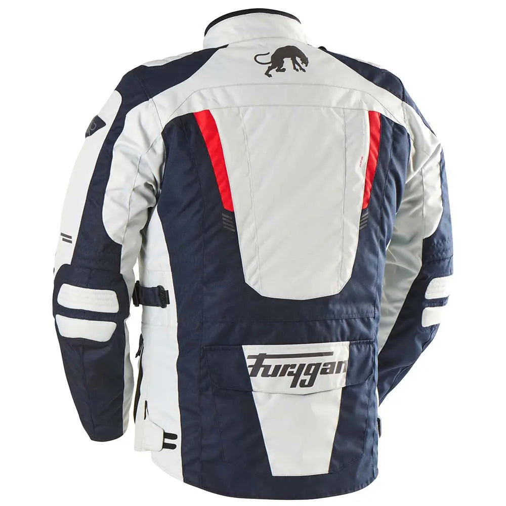 Furygan Apalaches Evo Textile Jacket Blue / Pearl / Red FREE UK Delivery, FREE 365 Day Returns | Moto Central
