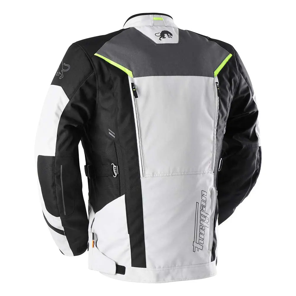 Furygan Brooks Textile Jacket Black / Pearl / Anthracite / Fluo Yellow FREE UK Delivery, FREE 365 Day Returns | Moto Central