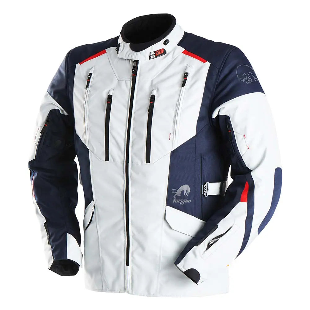 Furygan Brooks Textile Jacket Pearl / Blue FREE UK Delivery, FREE 365 Day Returns | Moto Central