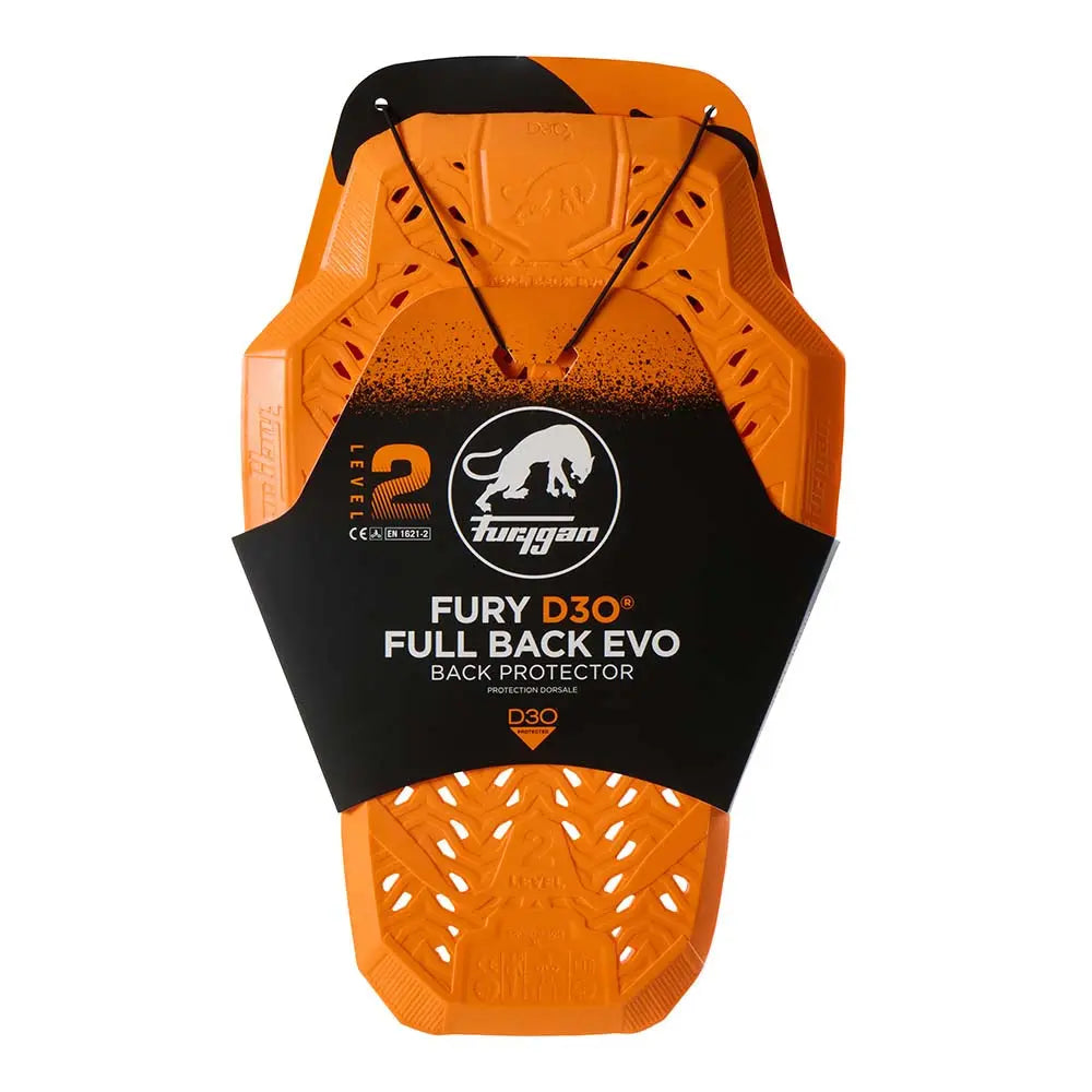 Furygan D3O Evo Full Back Protector Orange FREE UK Delivery, FREE 365 Day Returns | Moto Central