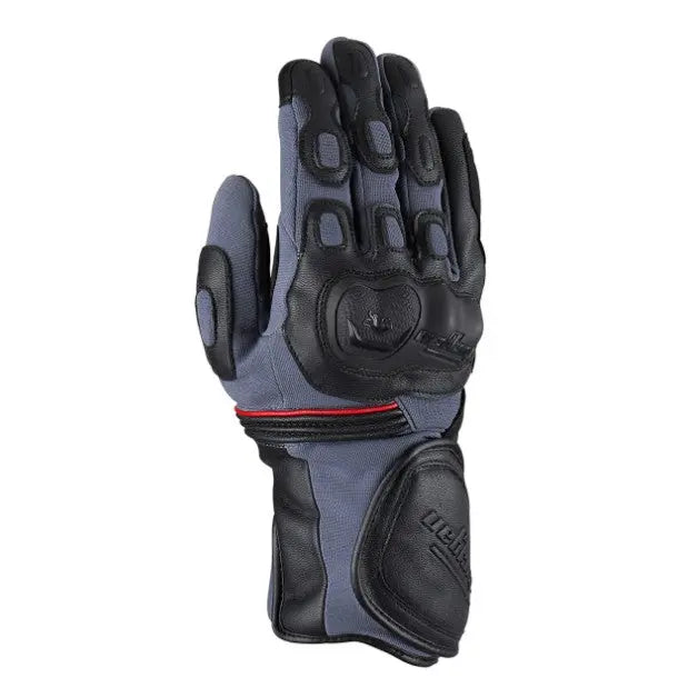 Furygan Dirt Road Textile Gloves Black / Grey / Red FREE UK Delivery, FREE 365 Day Returns | Moto Central