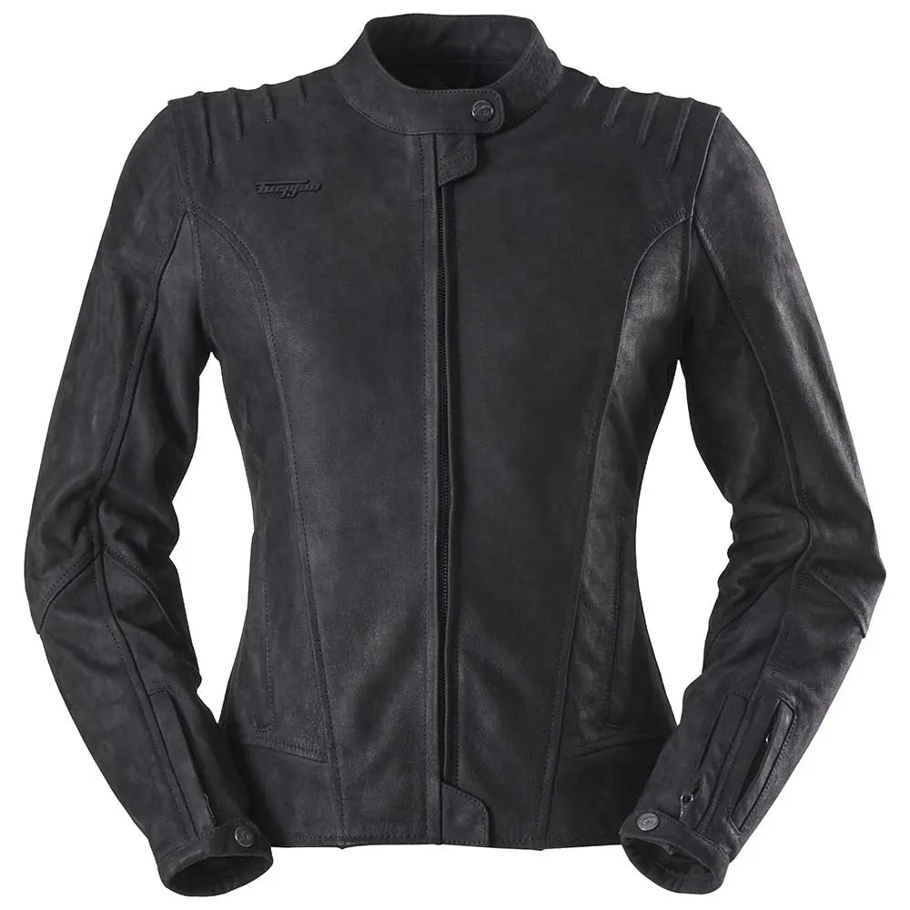 Furygan Elena Ladies Leather Jacket Black FREE UK Delivery, FREE 365 Day Returns | Moto Central