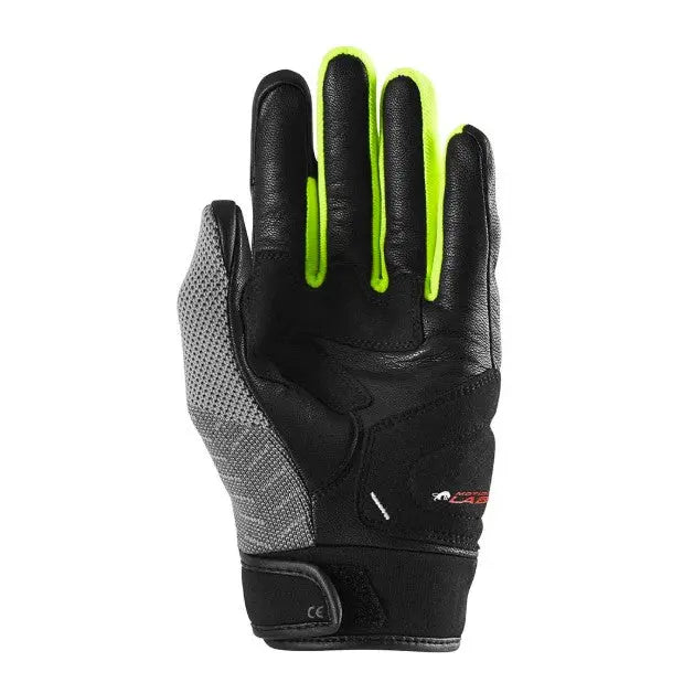 Furygan Jack Textile Gloves Black / Grey / Yellow FREE UK Delivery, FREE 365 Day Returns | Moto Central