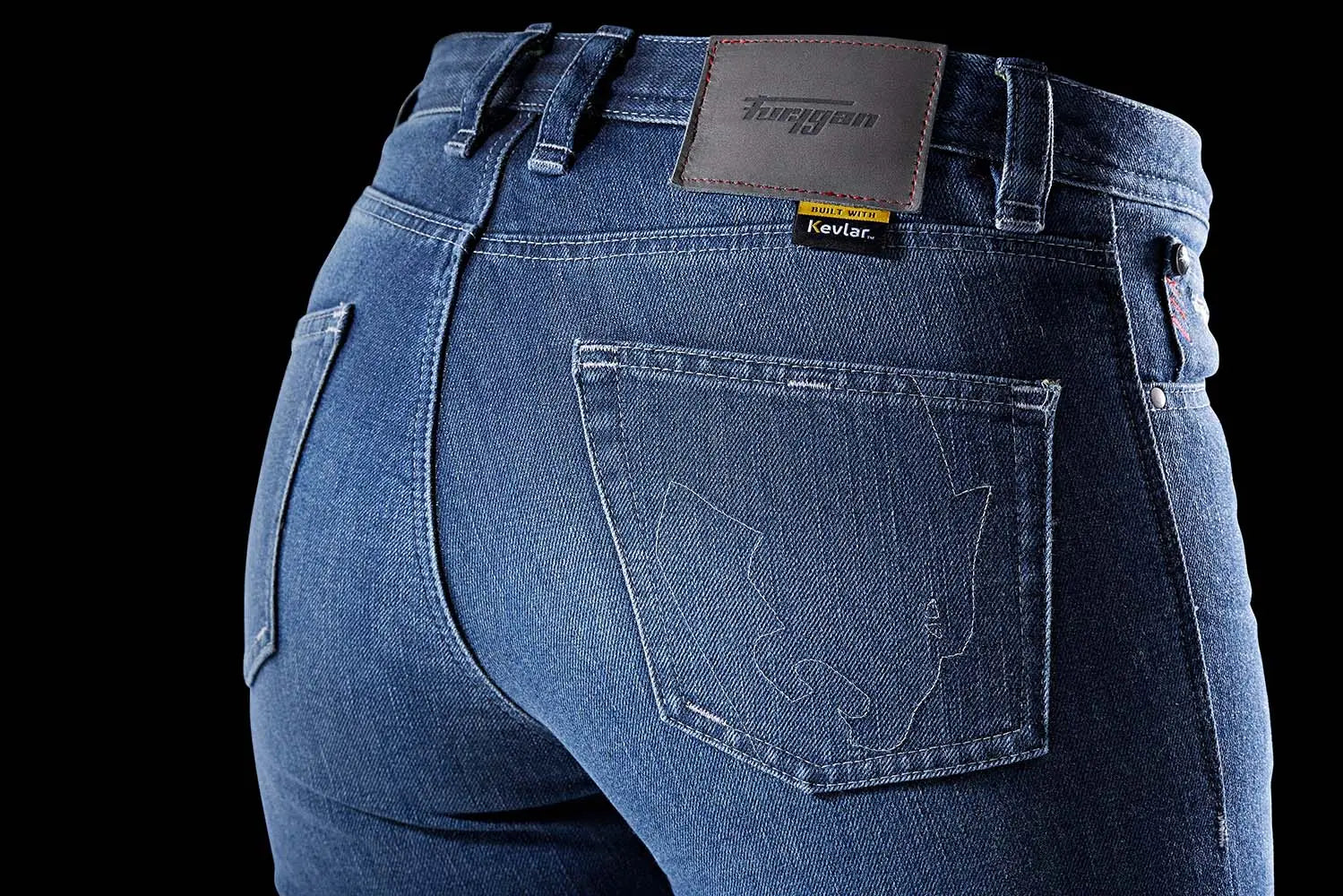 Furygan Kate X Kevlar Ladies Straight Jeans Medium Blue FREE UK Delivery, FREE 365 Day Returns | Moto Central