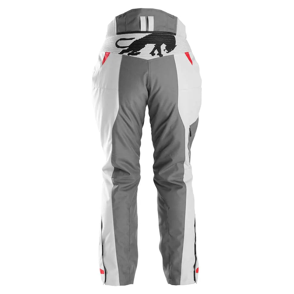 Furygan Killington Ladies Textile Trouser Grey / Pearl / Red FREE UK Delivery, FREE 365 Day Returns | Moto Central