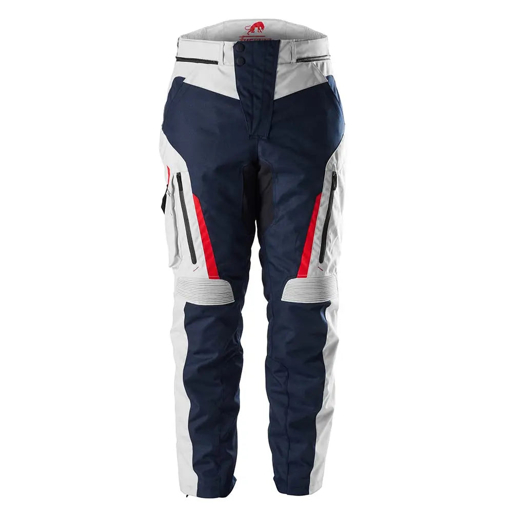 Furygan Killington Textile Trouser Blue / Pearl / Red FREE UK Delivery, FREE 365 Day Returns | Moto Central