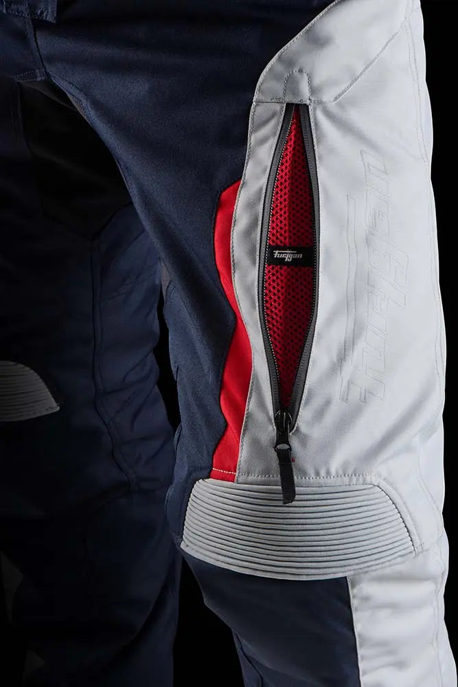 Furygan Killington Textile Trouser Blue / Pearl / Red FREE UK Delivery, FREE 365 Day Returns | Moto Central