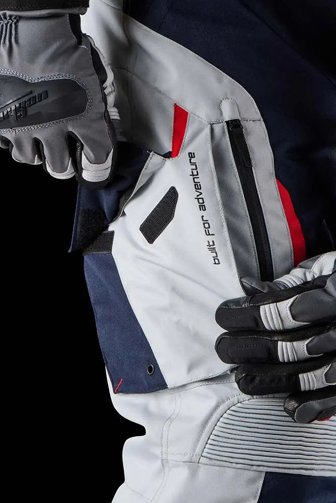 Furygan Killington Textile Trouser Blue / Pearl / Red FREE UK Delivery, FREE 365 Day Returns | Moto Central