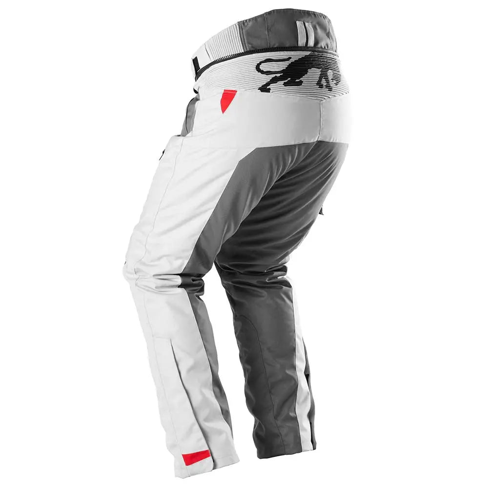 Furygan Killington Textile Trouser Grey / Pearl / Red FREE UK Delivery, FREE 365 Day Returns | Moto Central