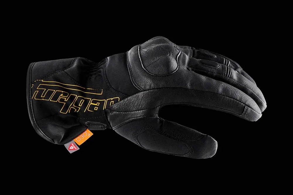 Furygan Oslo D3O Primaloft Ladies Leather Gloves Black / Gold FREE UK Delivery, FREE 365 Day Returns | Moto Central
