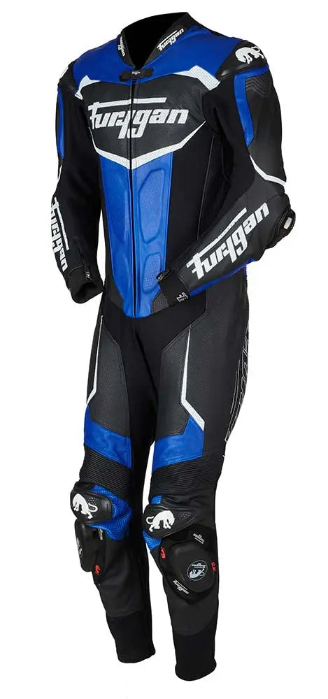 Furygan Overtake X Kevlar One Piece Leather Suit Black / Blue / White FREE UK Delivery, FREE 365 Day Returns | Moto Central