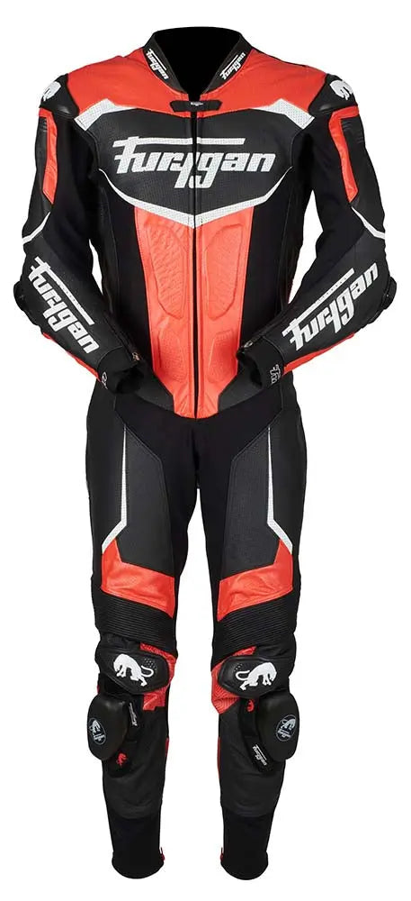 Furygan Overtake X Kevlar One Piece Leather Suit Black / Red / White FREE UK Delivery, FREE 365 Day Returns | Moto Central
