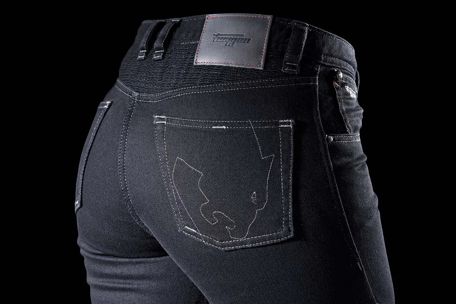 Furygan Purdey Evo Ladies Slim Jeans Black FREE UK Delivery, FREE 365 Day Returns | Moto Central
