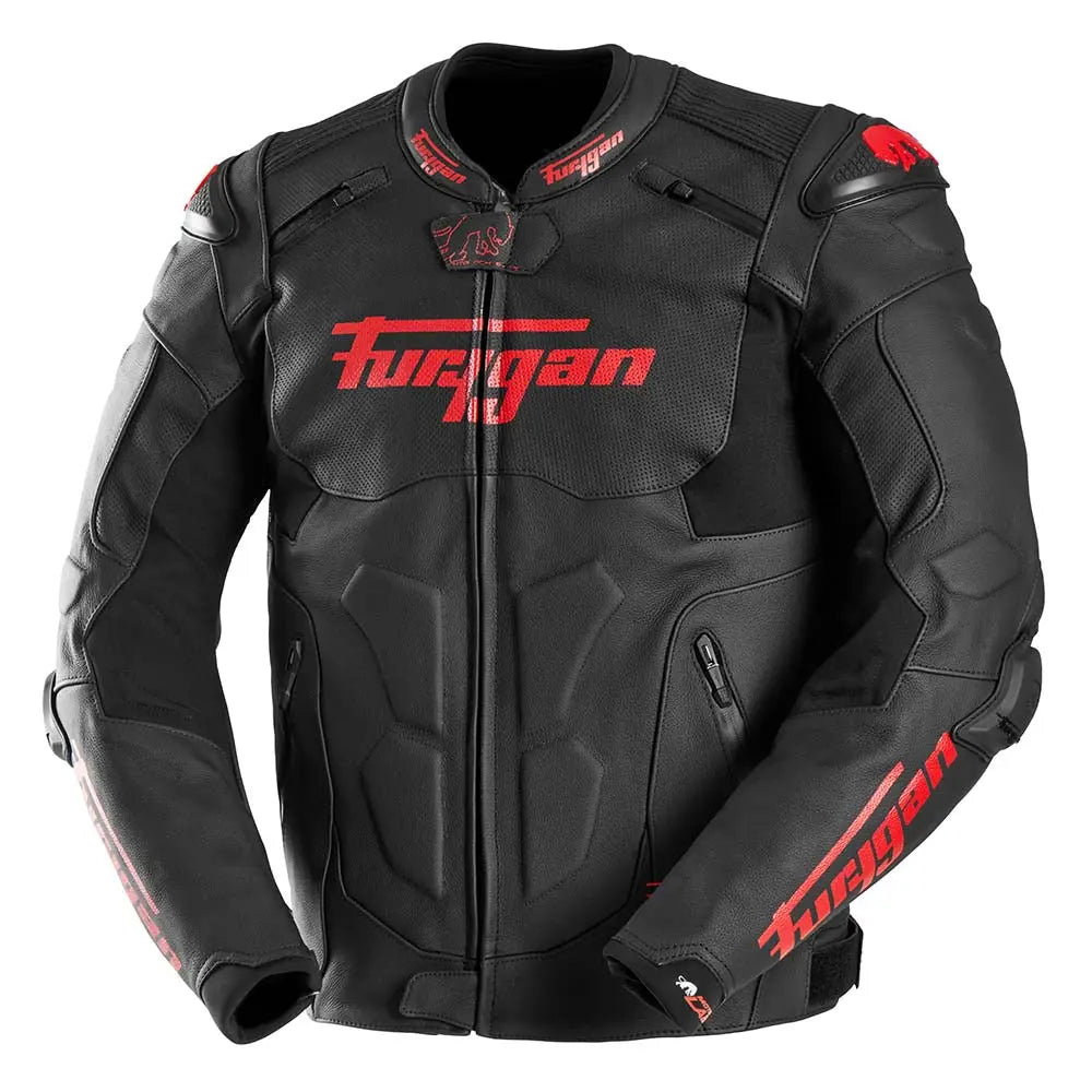 Furygan Raptor Evo 3 Leather Jacket Black / Red FREE UK Delivery, FREE 365 Day Returns | Moto Central