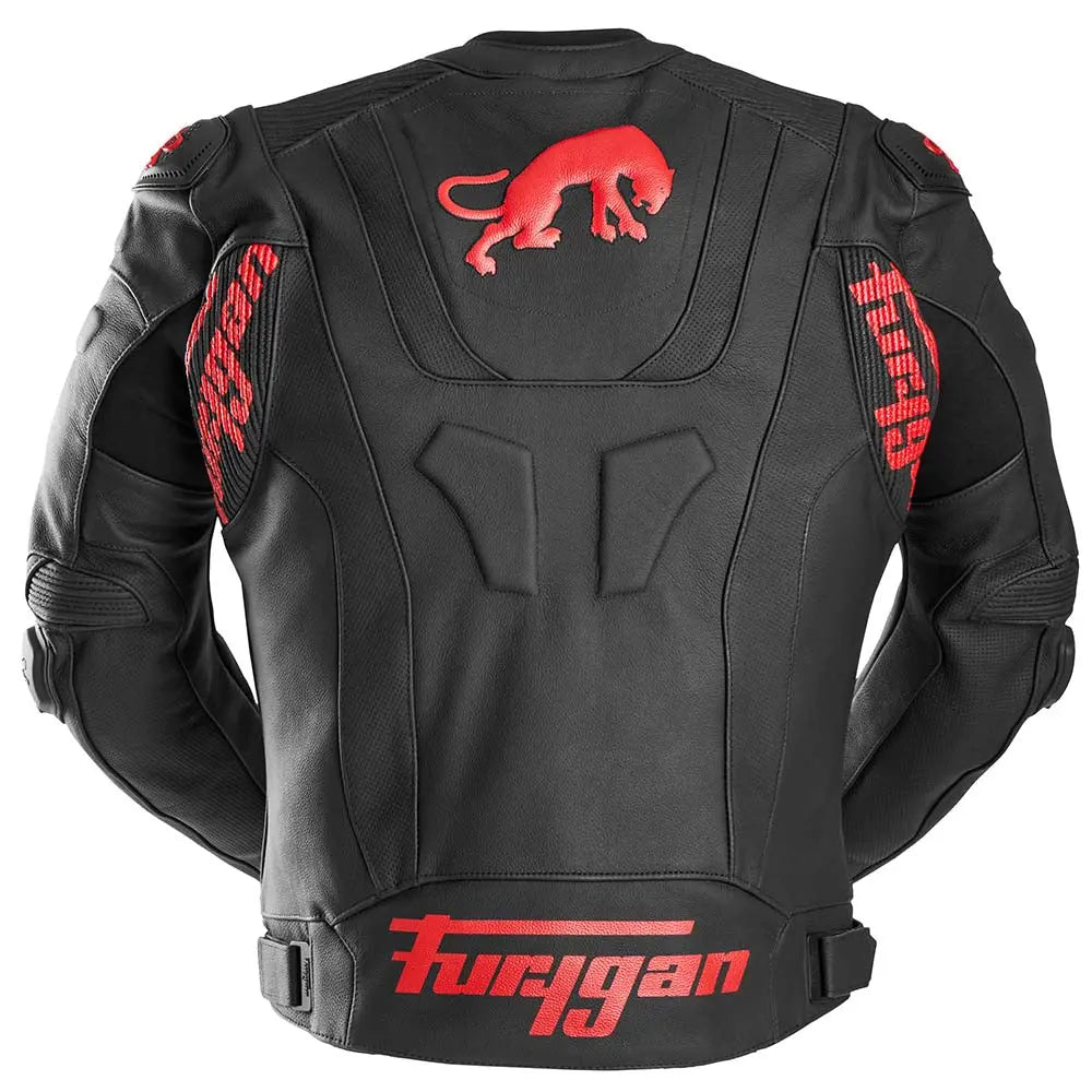 Furygan Raptor Evo 3 Leather Jacket Black / Red FREE UK Delivery, FREE 365 Day Returns | Moto Central
