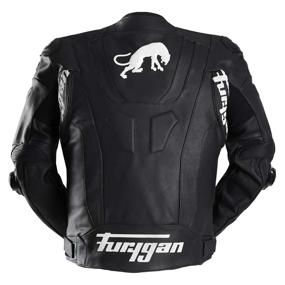 Furygan Raptor Evo 3 Leather Jacket Black / White FREE UK Delivery, FREE 365 Day Returns | Moto Central