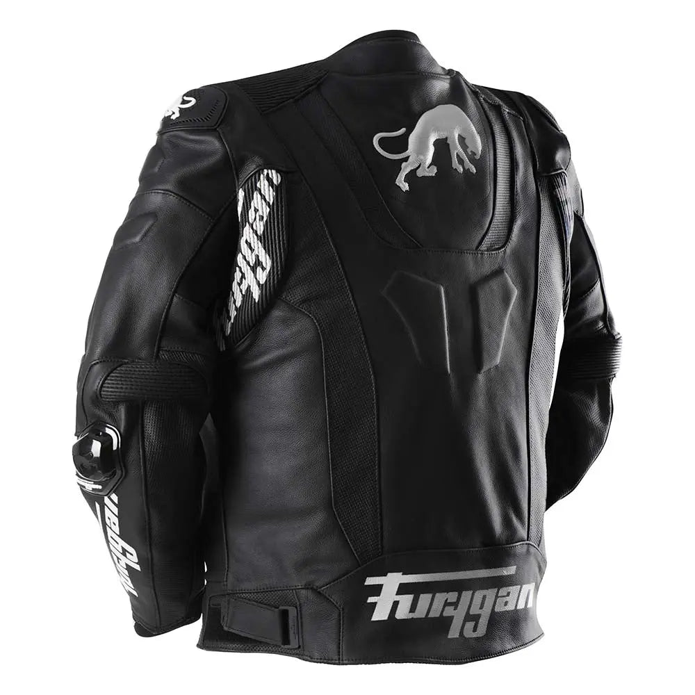 Furygan Raptor Evo 3 Leather Jacket Black / White FREE UK Delivery, FREE 365 Day Returns | Moto Central