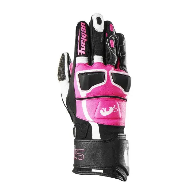 Furygan STYG15 Ladies Leather Gloves Black / Pink FREE UK Delivery, FREE 365 Day Returns | Moto Central