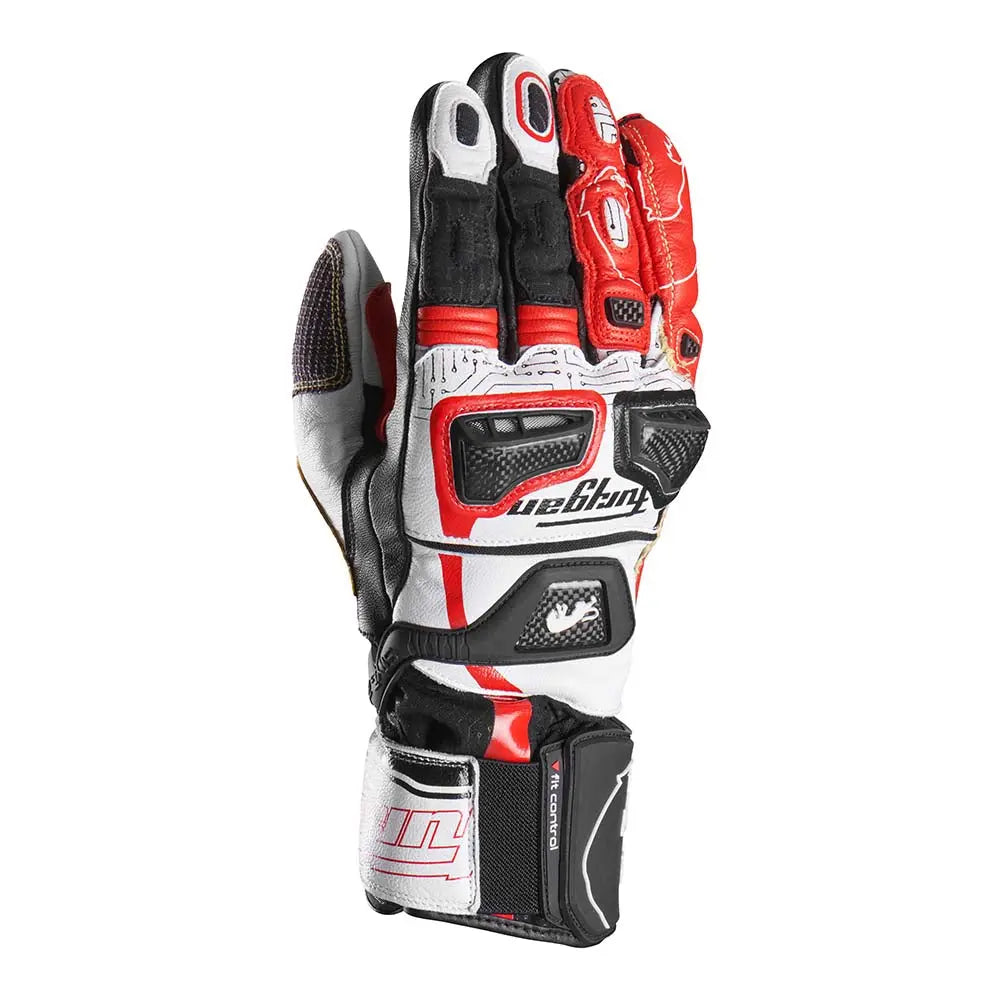 Furygan STYG20 X Kevlar Gloves Black / White / Red FREE UK Delivery, FREE 365 Day Returns | Moto Central