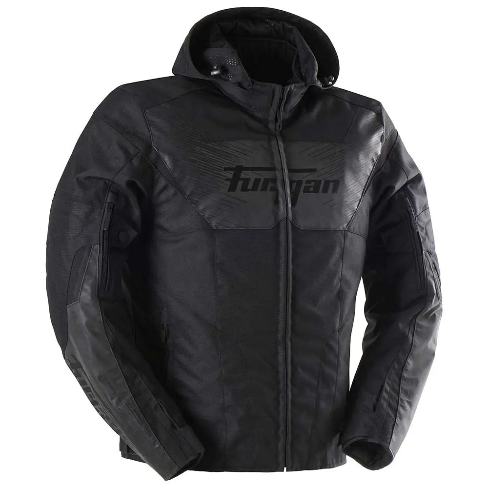 Furygan Shard HV Textile Jacket Black / Reflective Grey FREE UK Delivery, FREE 365 Day Returns | Moto Central