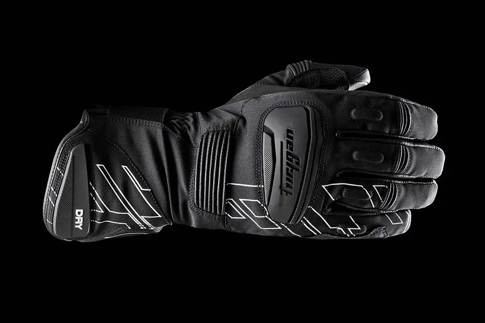 Furygan Starker D3O Primaloft 37.5 Textile Gloves Black / Pearl FREE UK Delivery, FREE 365 Day Returns | Moto Central