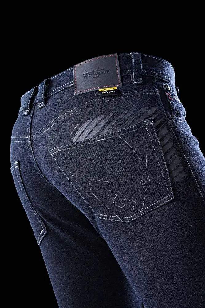 Furygan Tyron X Kevlar Slim Jeans Dark Blue FREE UK Delivery, FREE 365 Day Returns | Moto Central