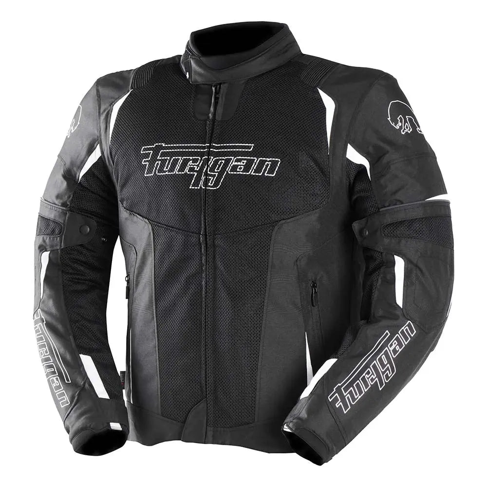 Furygan Ultra Spark 3-In-1 Vented+ Textile Jacket Black / White FREE UK Delivery, FREE 365 Day Returns | Moto Central