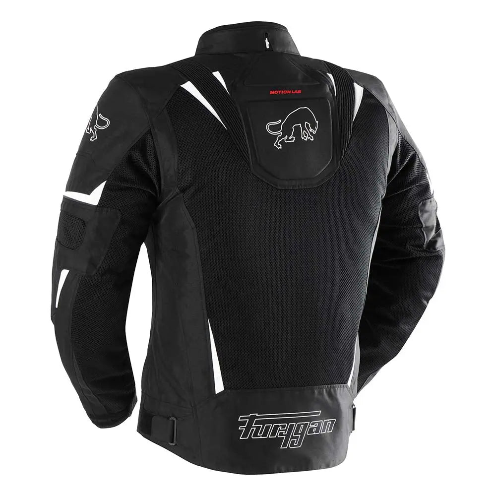 Furygan Ultra Spark 3-In-1 Vented+ Textile Jacket Black / White FREE UK Delivery, FREE 365 Day Returns | Moto Central