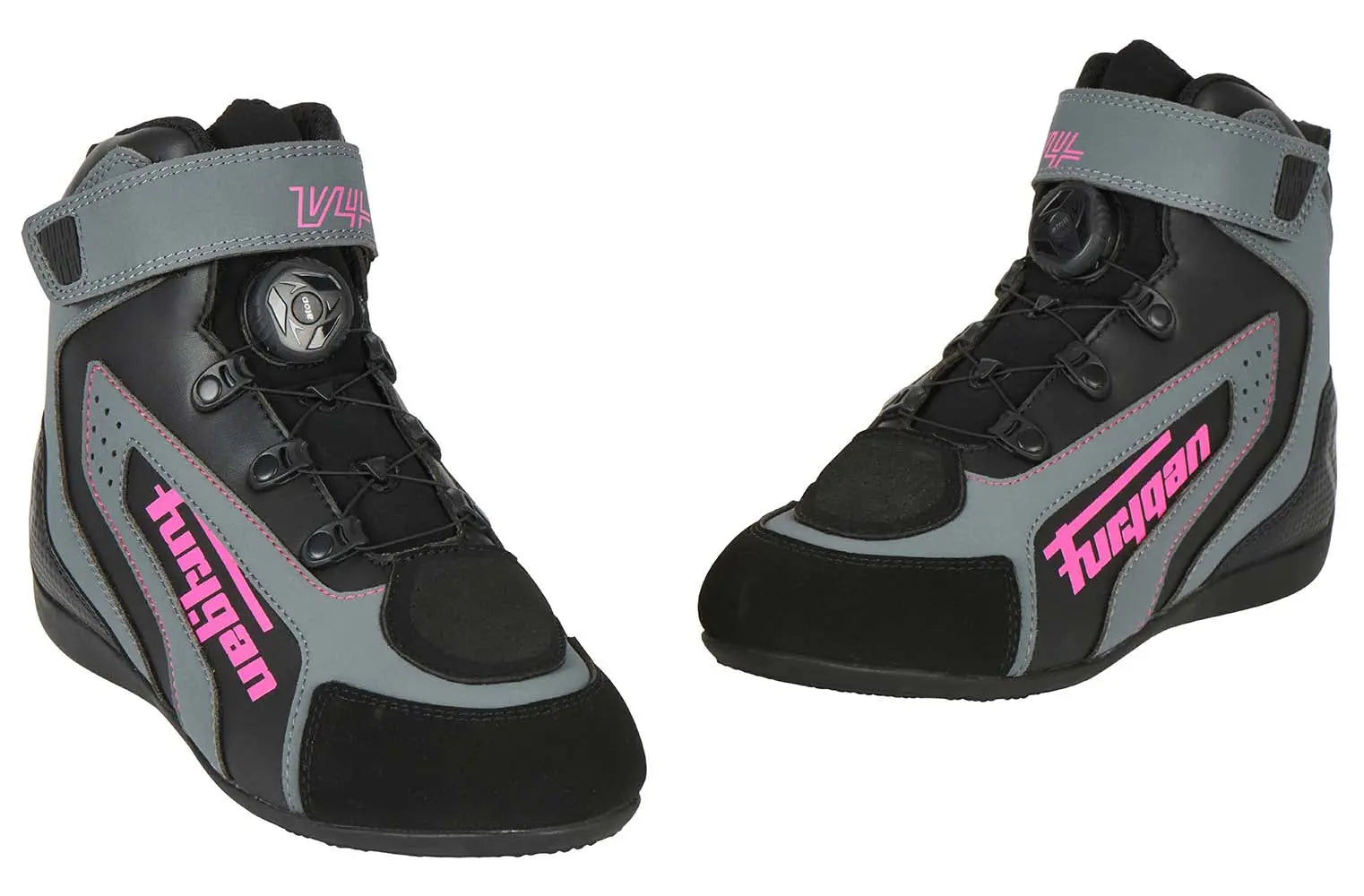Furygan V4 Easy D3O Ladies Shoes Black / Pink FREE UK Delivery, FREE 365 Day Returns | Moto Central