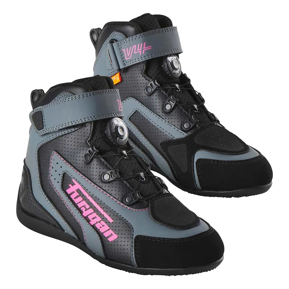 Furygan V4 Easy D3O Vented Ladies Shoes Black / Pink FREE UK Delivery, FREE 365 Day Returns | Moto Central