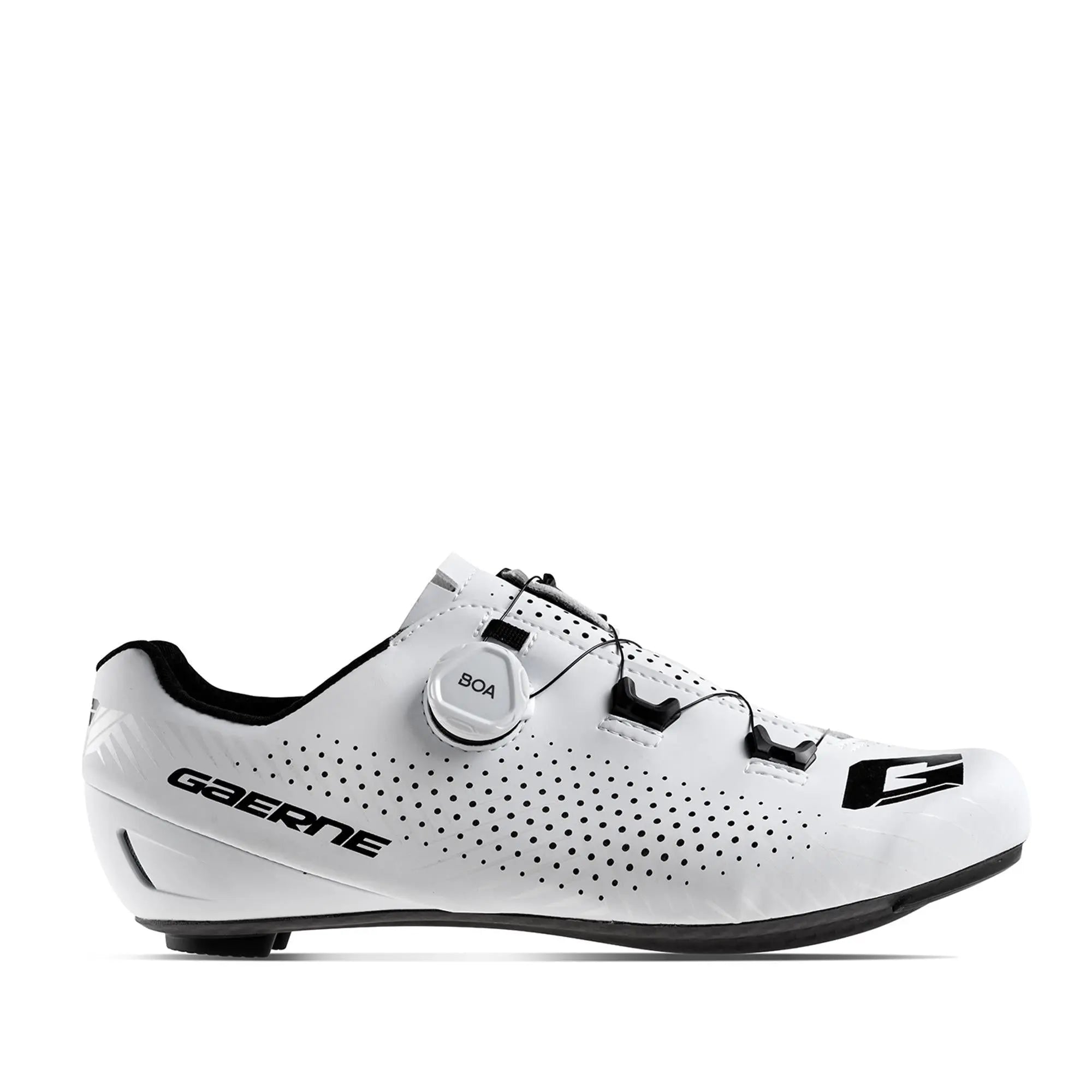 Gaerne Carbon G Tuono Road Cycling Shoes Matt White - FREE UK Shipping, FREE 365 Day Returns | Moto Central